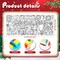 Christmas Giant Coloring Poster/Tablecloth-Christmas Crafts for Kids-30 x 72 Inches Jumbo Paper Coloring Banner Kids Gifts Activities Toys Party Decorations (Christmas)